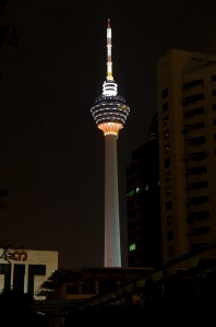 Actual View to KL Tower from the Rooftop Garden